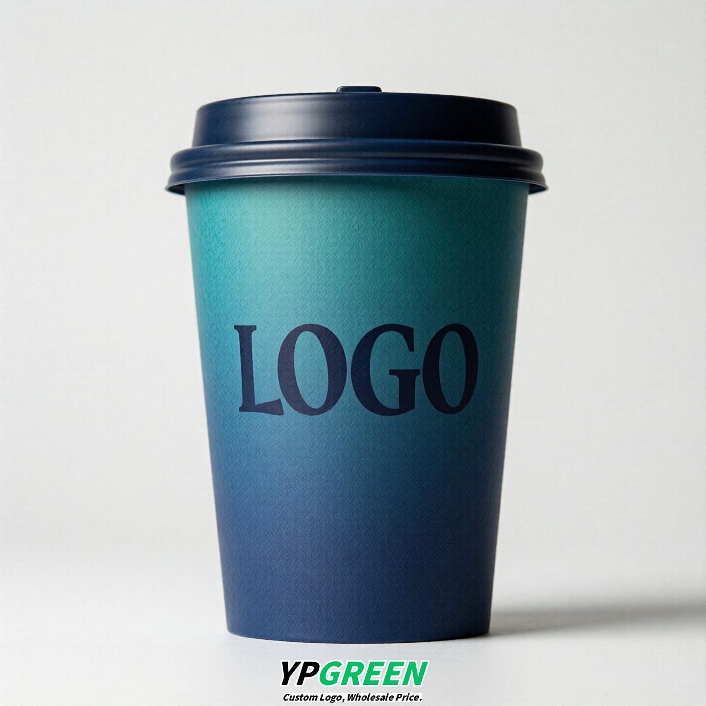 Sapphire Gradient Paper Cups 8oz/10oz/12oz/16oz/20oz/22oz