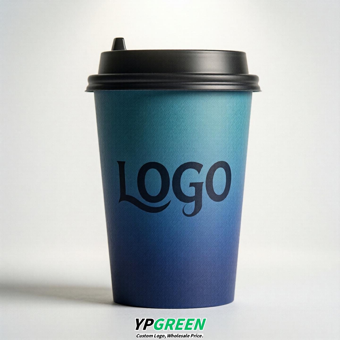 Sapphire Gradient Paper Cups 8oz/10oz/12oz/16oz/20oz/22oz