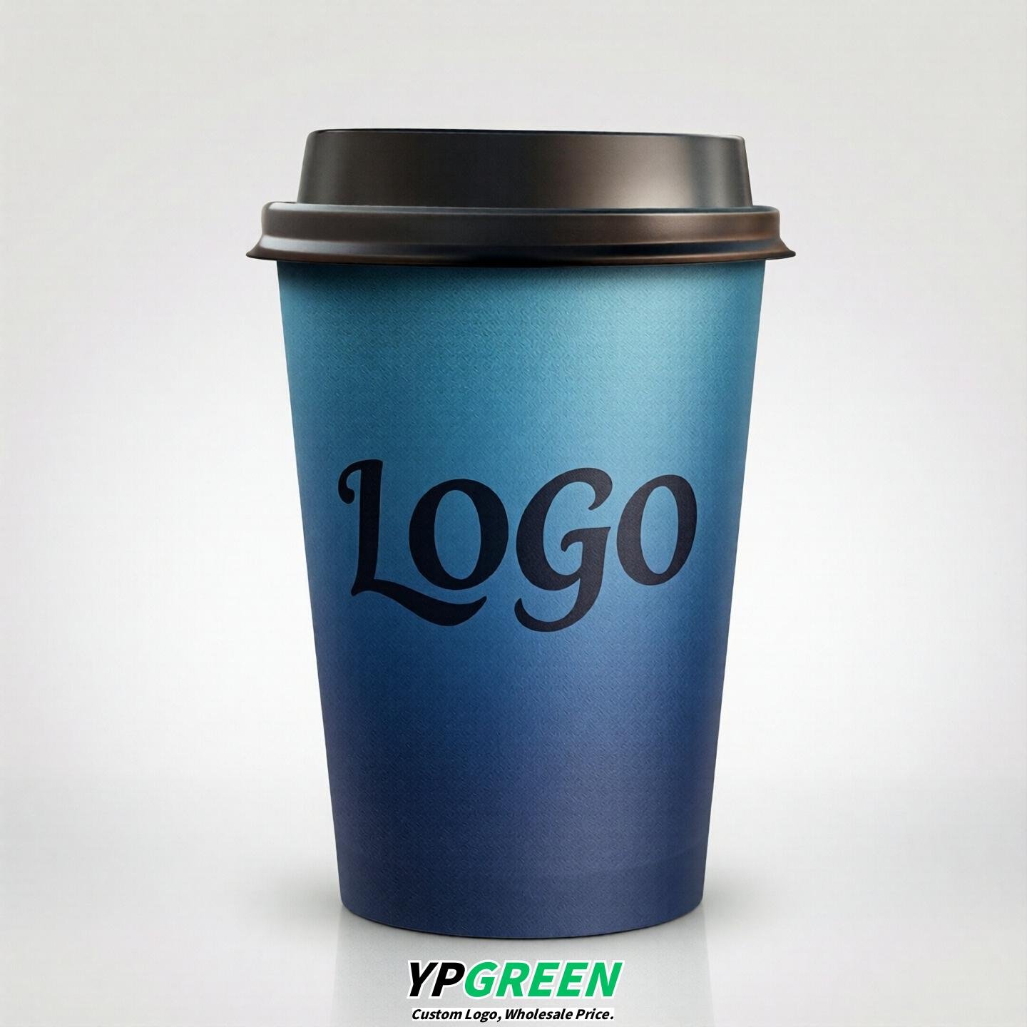 Sapphire Gradient Paper Cups 8oz/10oz/12oz/16oz/20oz/22oz