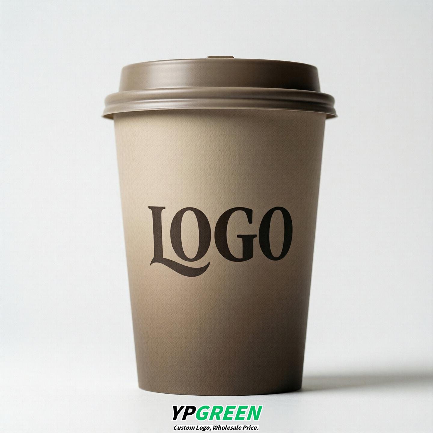 Taupe Gradient Paper Cups 8oz/10oz/12oz/16oz/20oz/22oz