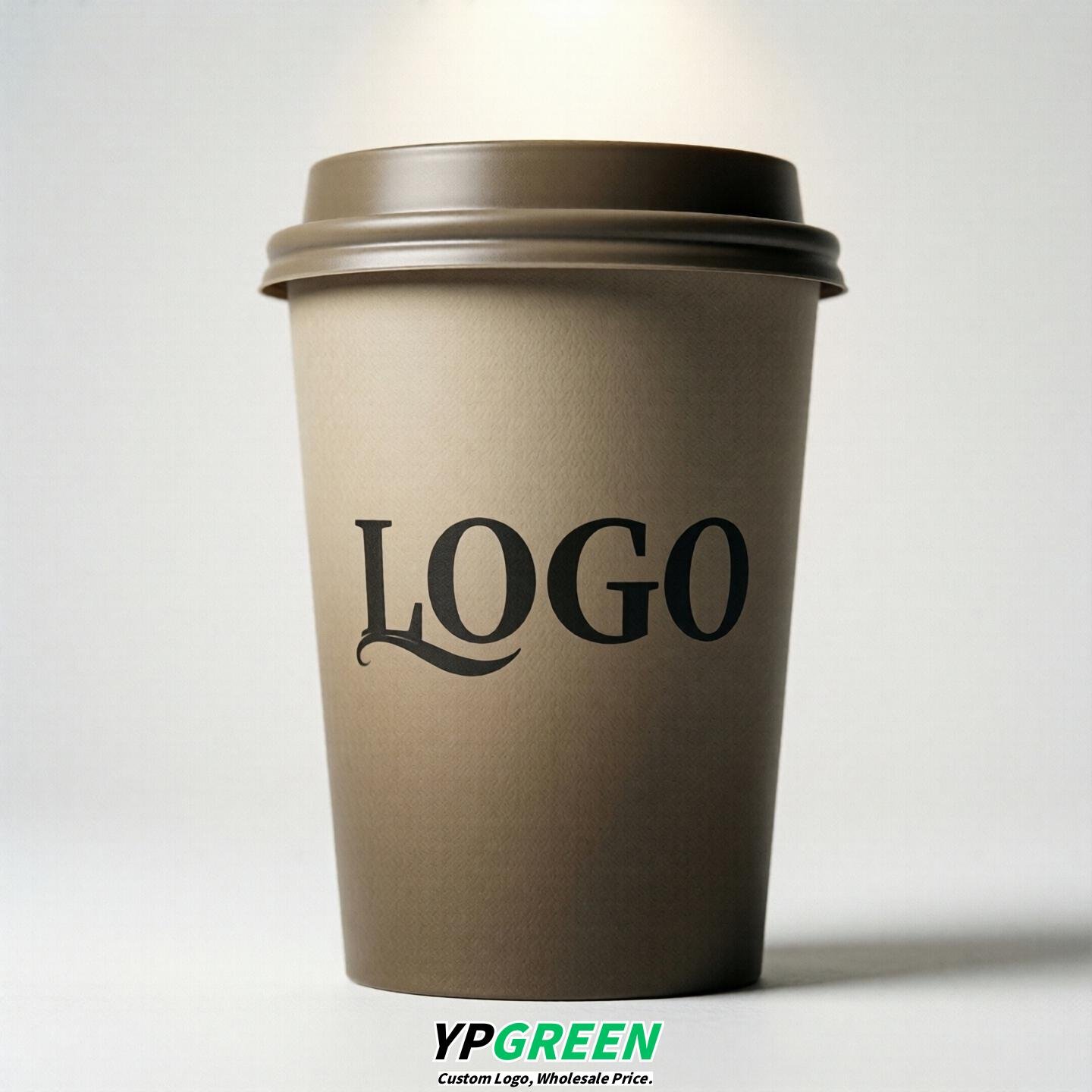 Taupe Gradient Paper Cups 8oz/10oz/12oz/16oz/20oz/22oz