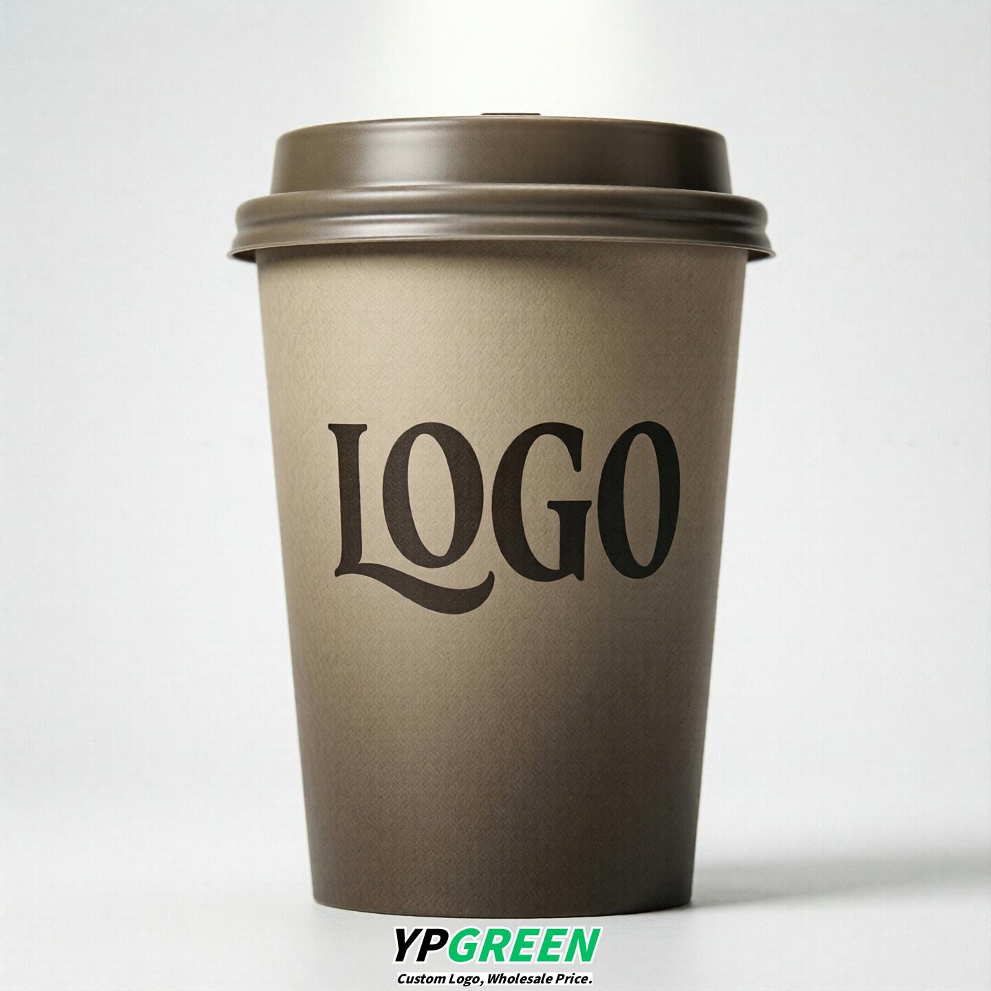 Taupe Gradient Paper Cups 8oz/10oz/12oz/16oz/20oz/22oz
