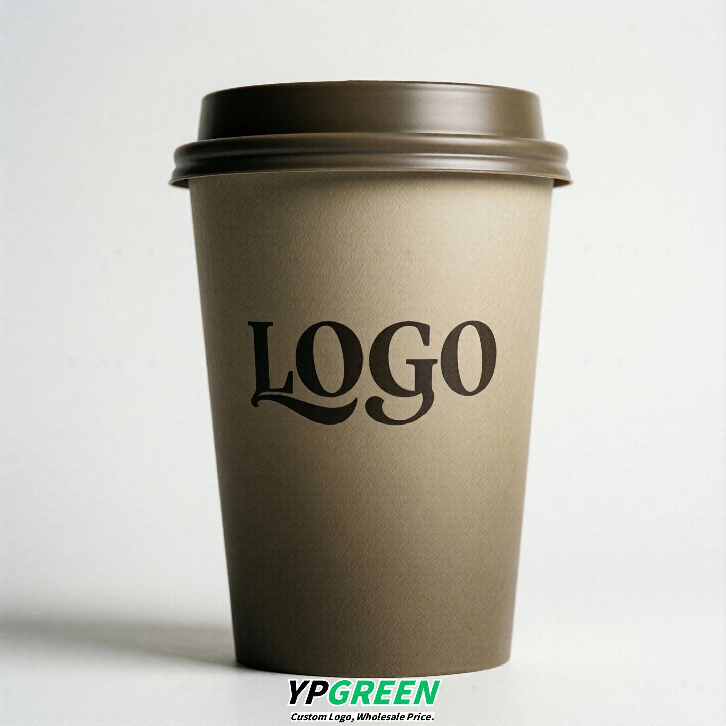 Taupe Gradient Paper Cups 8oz/10oz/12oz/16oz/20oz/22oz
