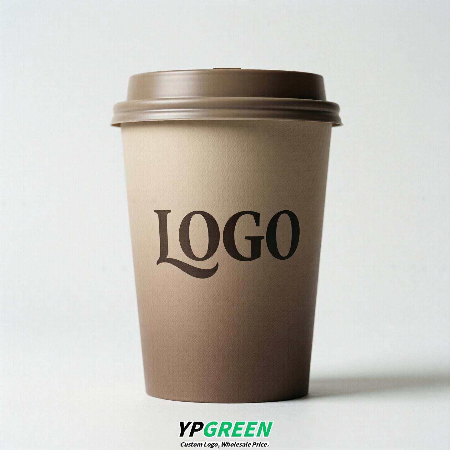 Taupe Gradient Paper Cups 8oz/10oz/12oz/16oz/20oz/22oz