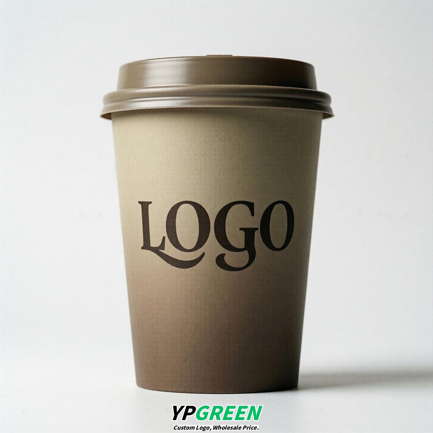 Taupe Gradient Paper Cups 8oz/10oz/12oz/16oz/20oz/22oz