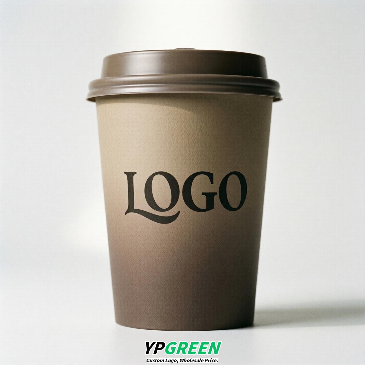 Taupe Gradient Paper Cups 8oz/10oz/12oz/16oz/20oz/22oz
