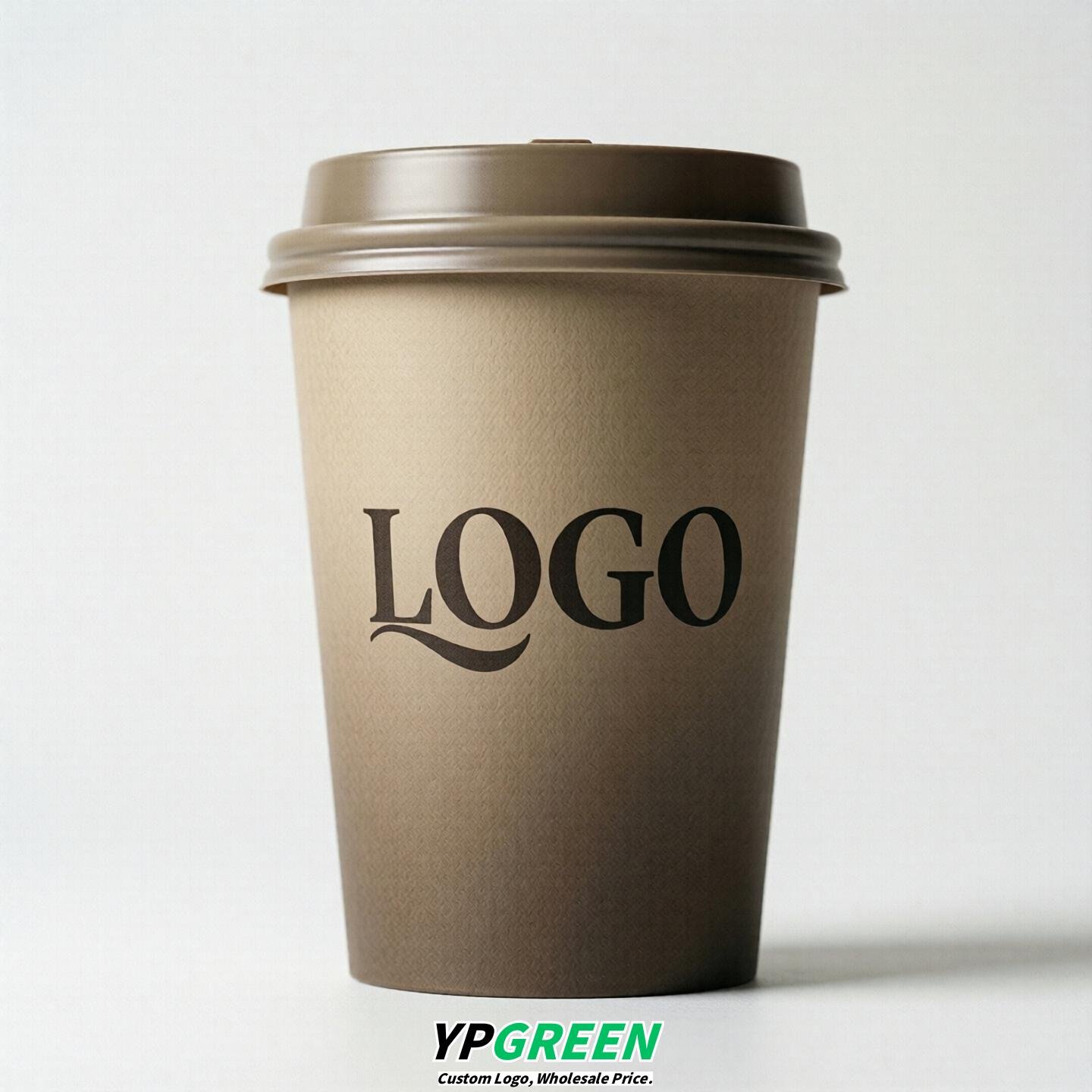 Taupe Gradient Paper Cups 8oz/10oz/12oz/16oz/20oz/22oz