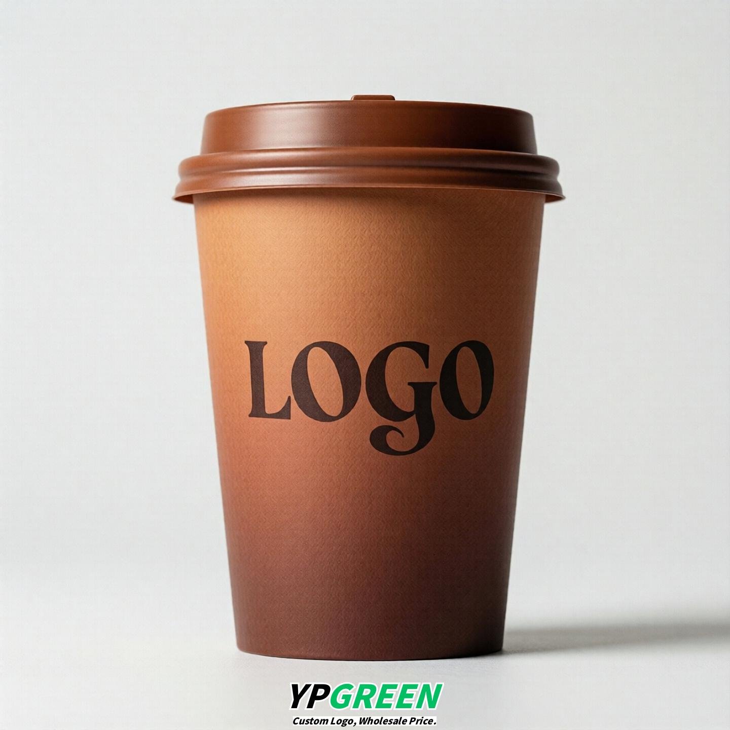 Terracotta Gradient Paper Cups 8oz/10oz/12oz/16oz/20oz/22oz