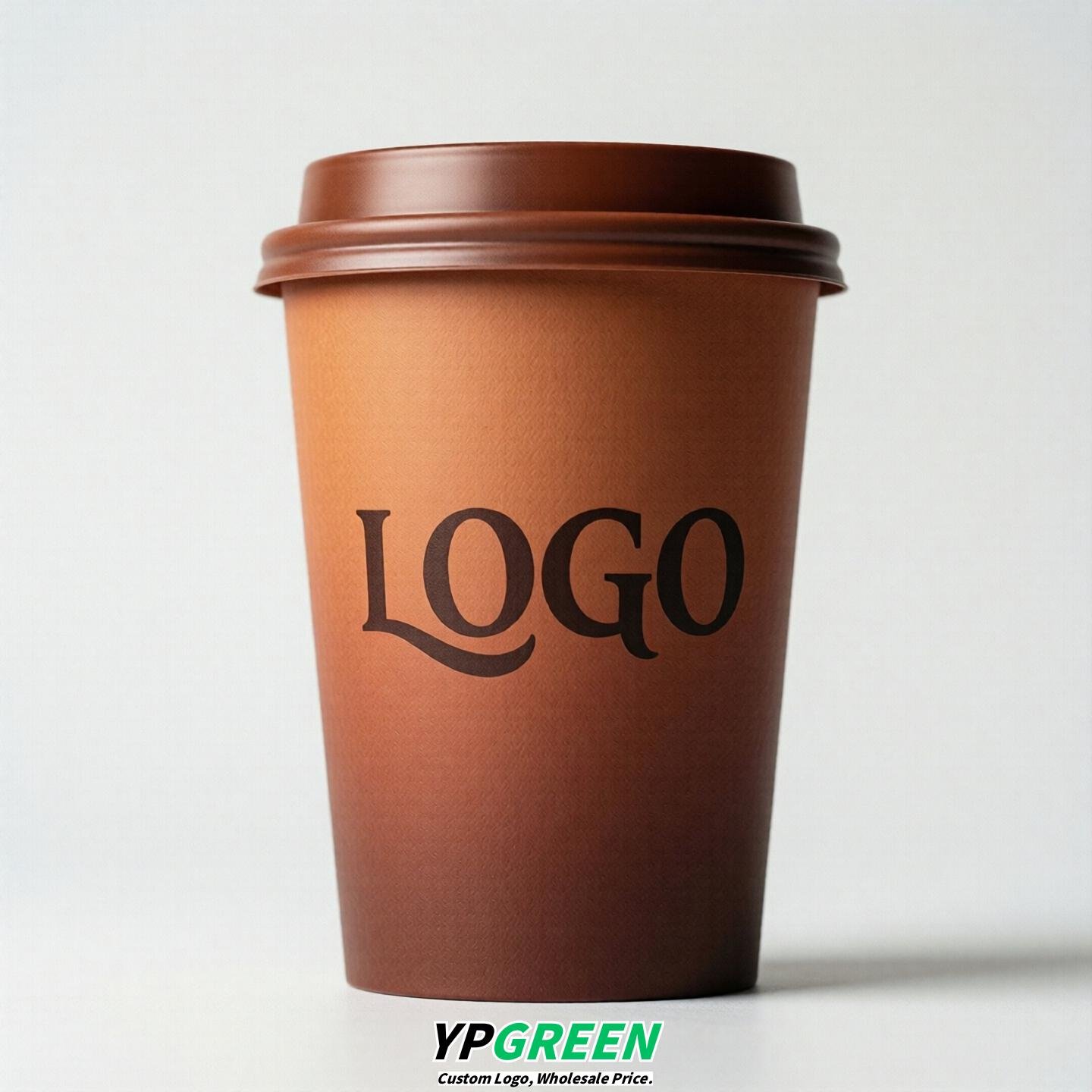 Terracotta Gradient Paper Cups 8oz/10oz/12oz/16oz/20oz/22oz