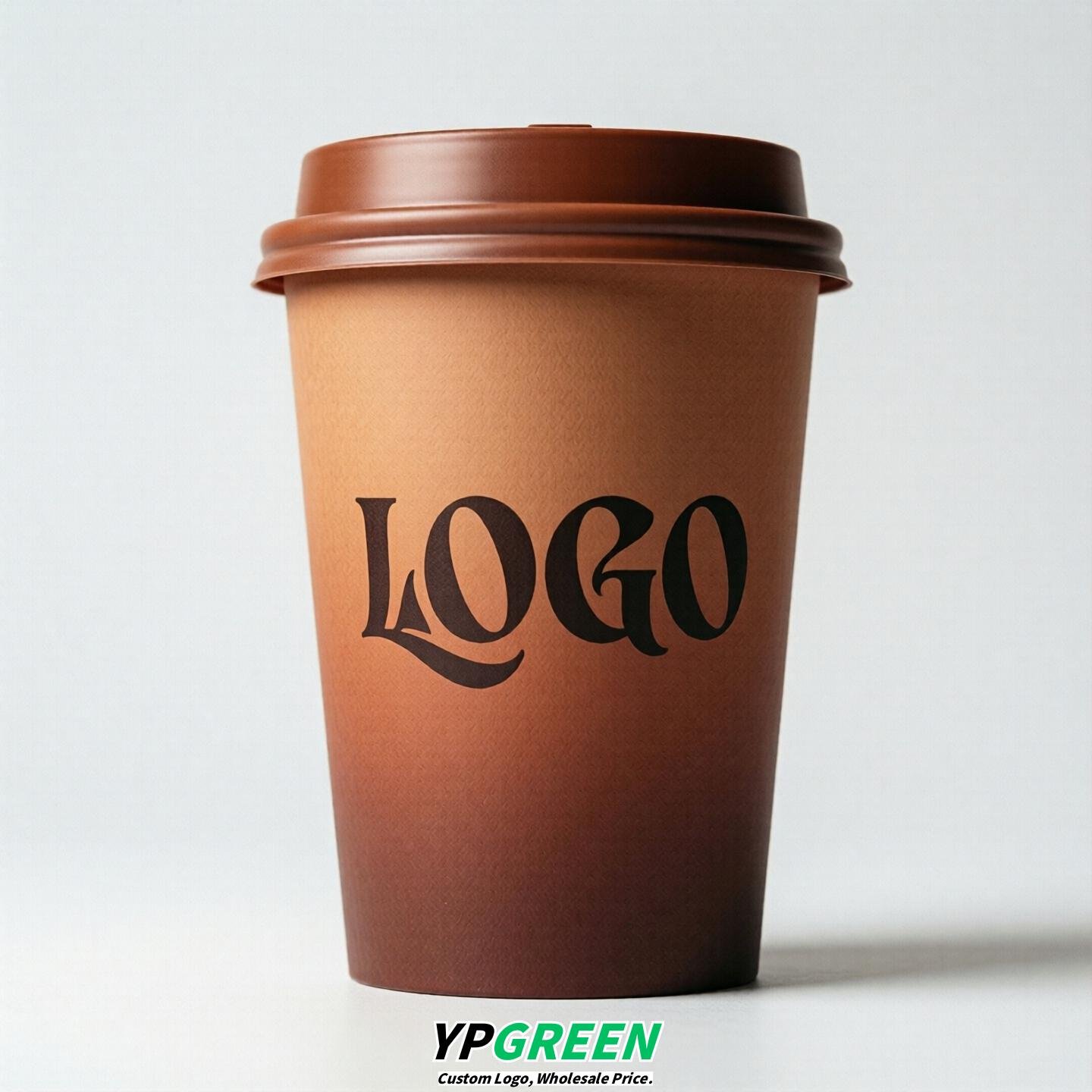 Terracotta Gradient Paper Cups 8oz/10oz/12oz/16oz/20oz/22oz
