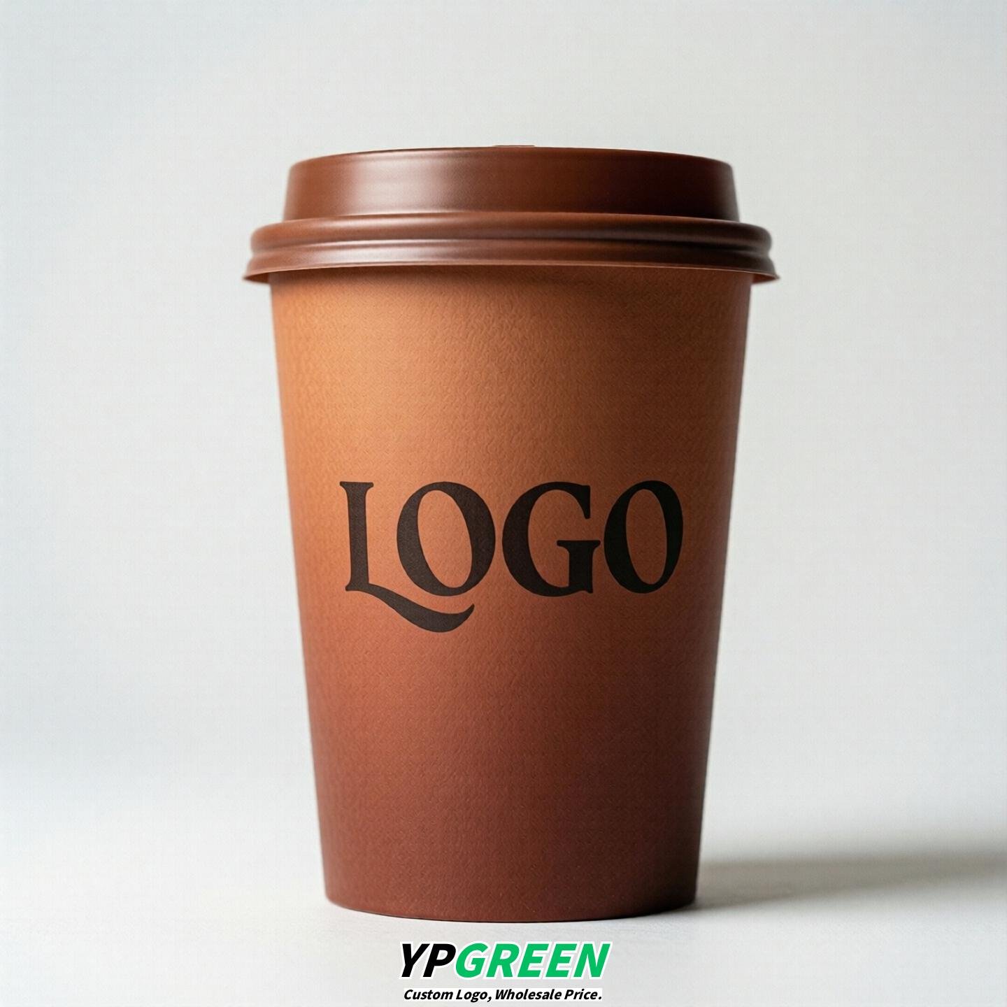 Terracotta Gradient Paper Cups 8oz/10oz/12oz/16oz/20oz/22oz