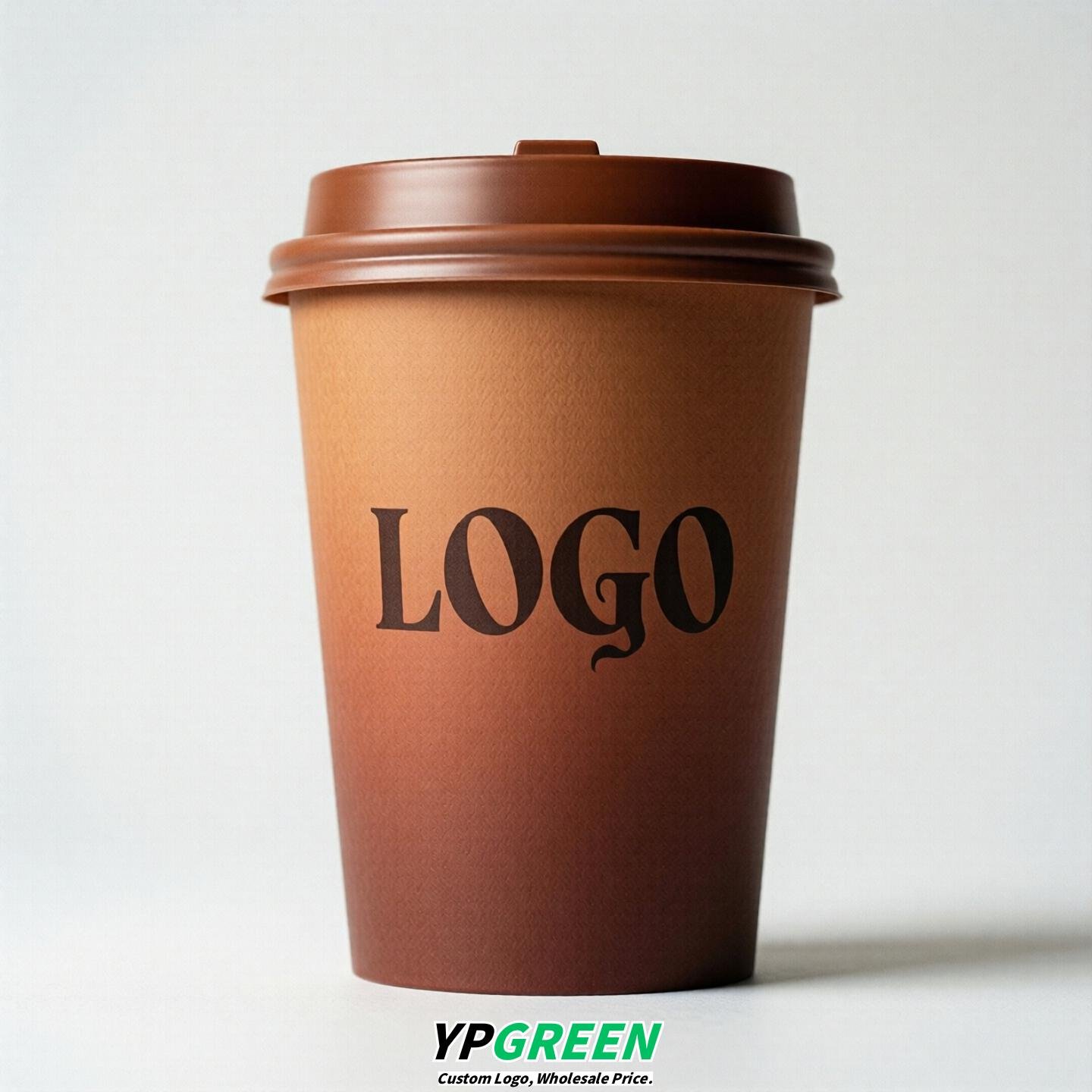 Terracotta Gradient Paper Cups 8oz/10oz/12oz/16oz/20oz/22oz