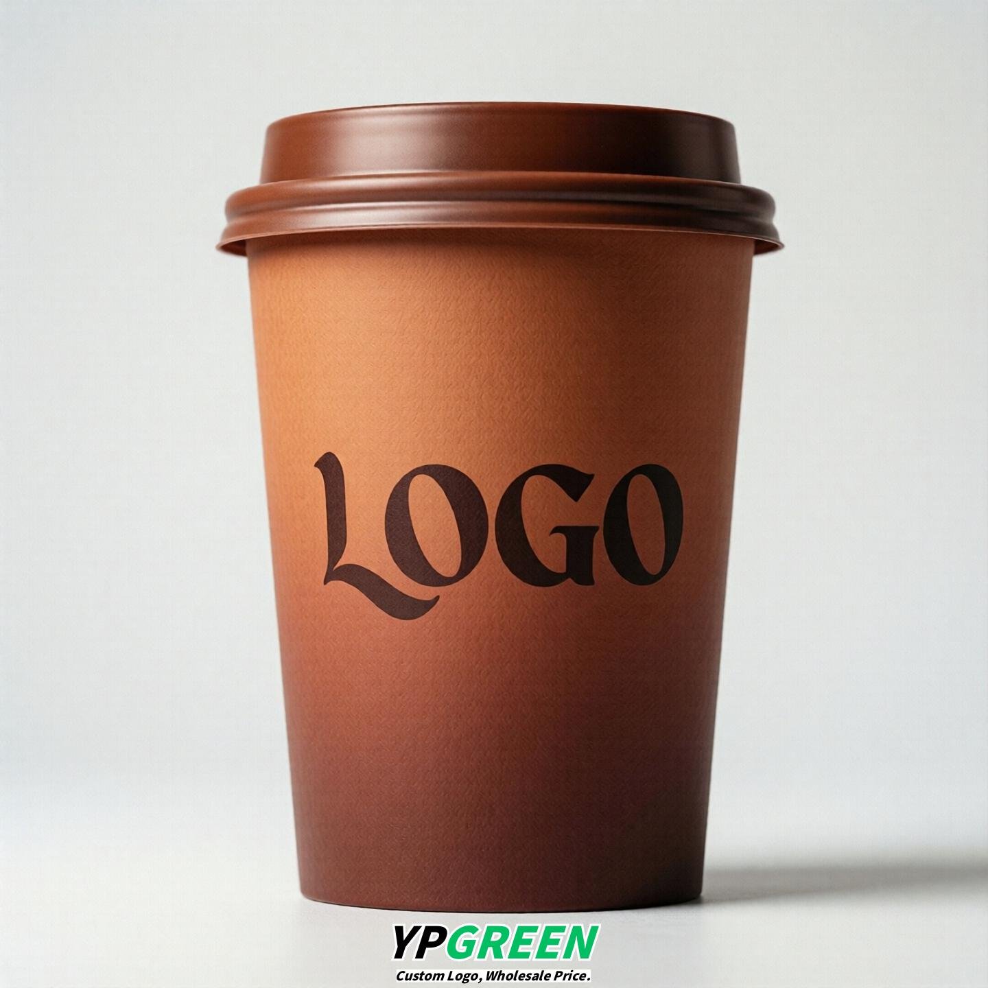 Terracotta Gradient Paper Cups 8oz/10oz/12oz/16oz/20oz/22oz