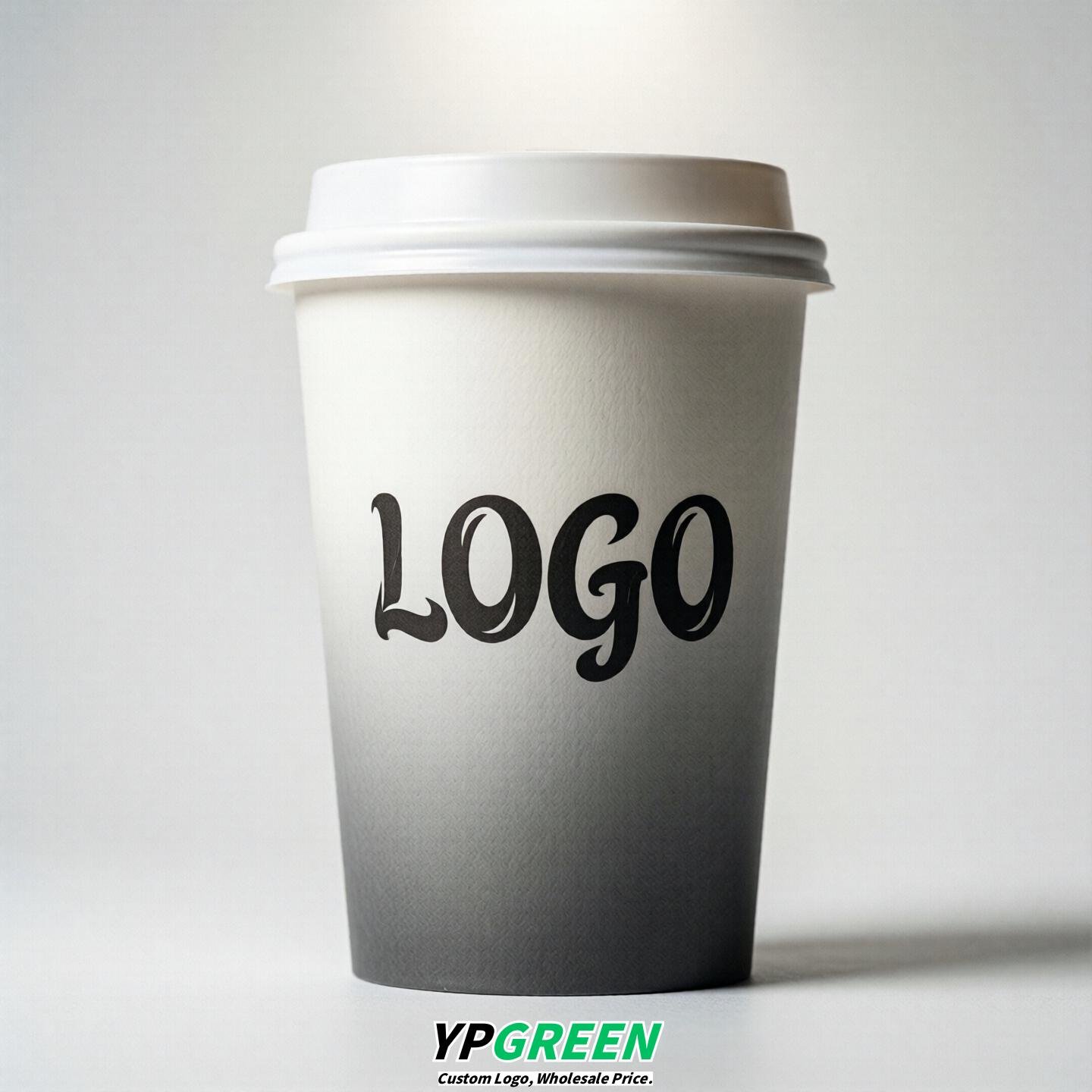 White Gradient Paper Cups 8oz/10oz/12oz/16oz/20oz/22oz