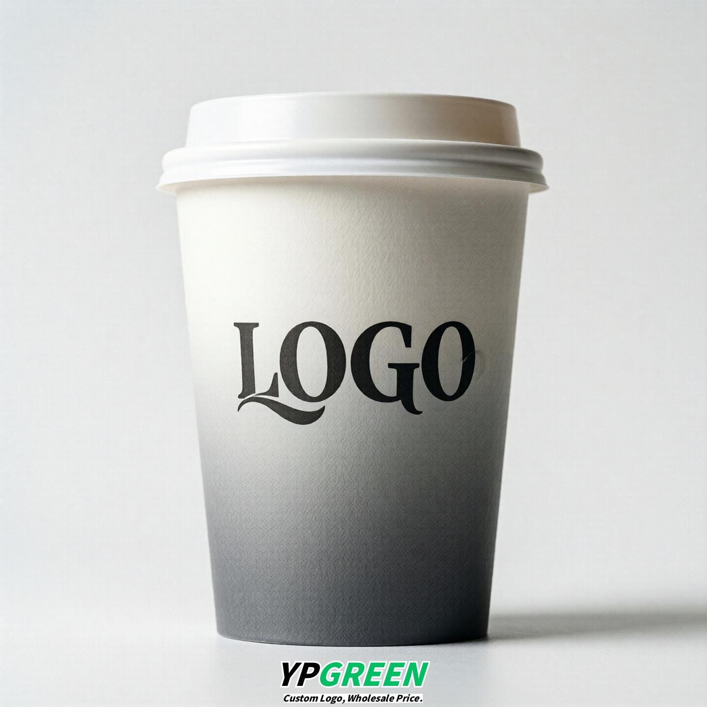 White Gradient Paper Cups 8oz/10oz/12oz/16oz/20oz/22oz