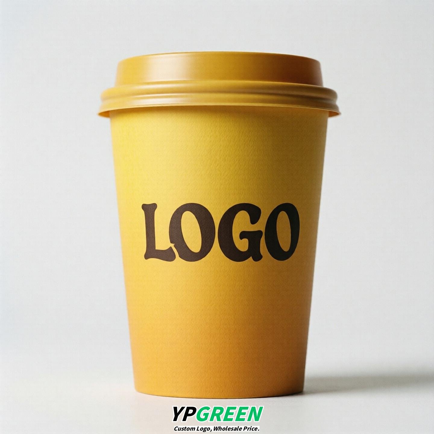 Yellow Gradient Paper Cups 8oz/10oz/12oz/16oz/20oz/22oz