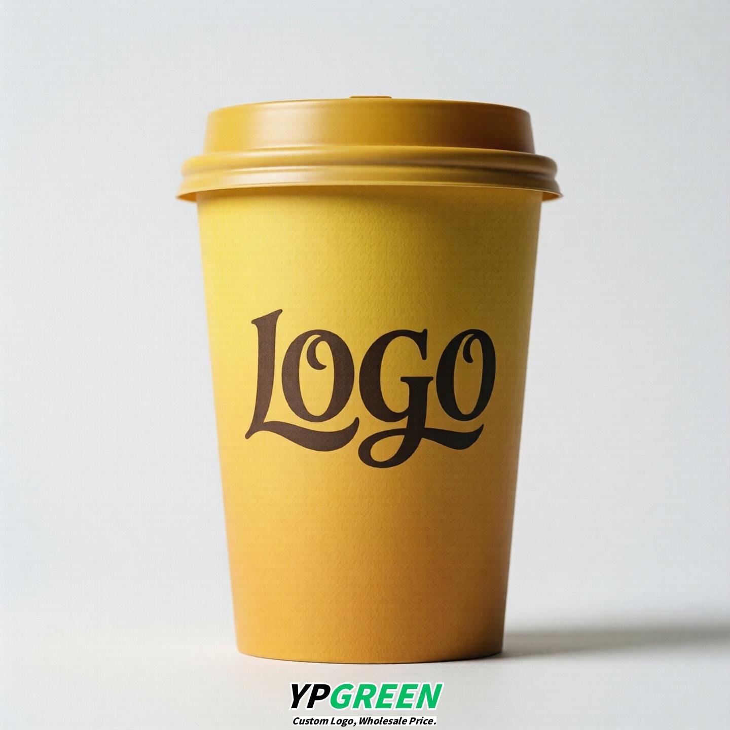Yellow Gradient Paper Cups 8oz/10oz/12oz/16oz/20oz/22oz