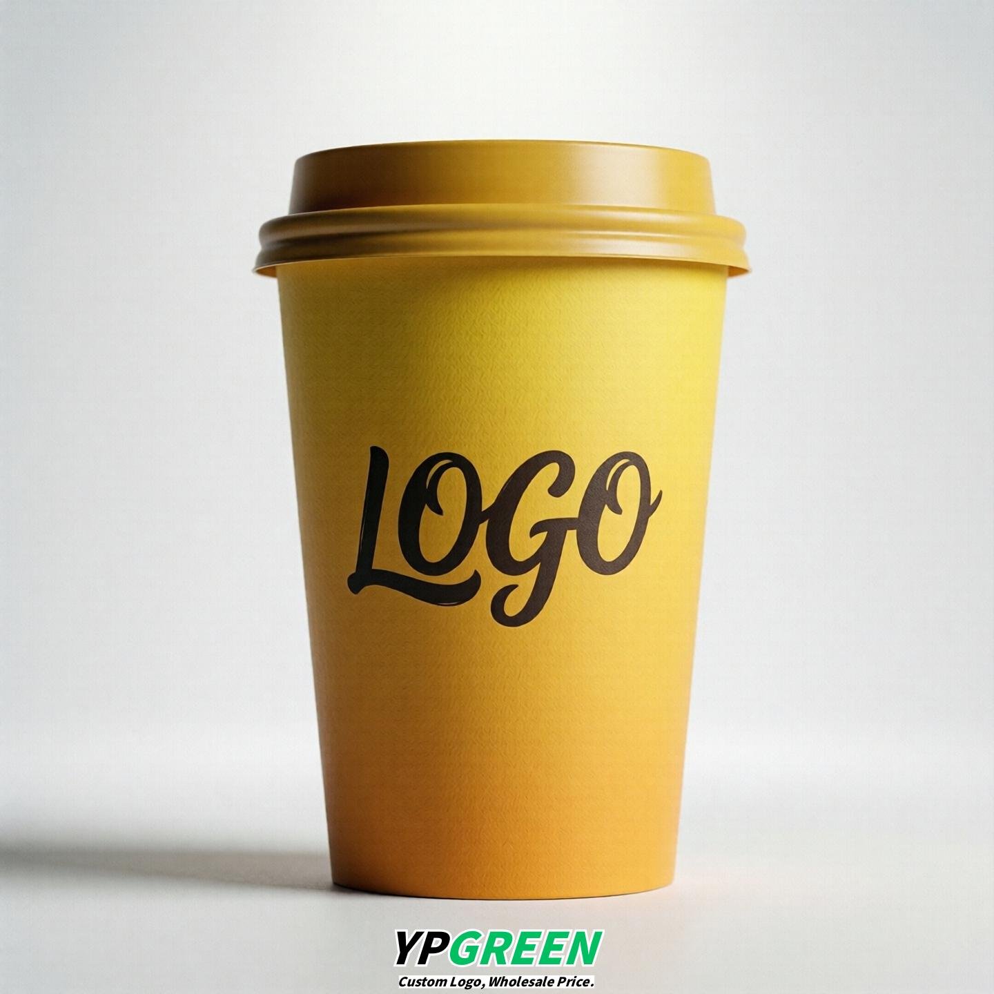Yellow Gradient Paper Cups 8oz/10oz/12oz/16oz/20oz/22oz