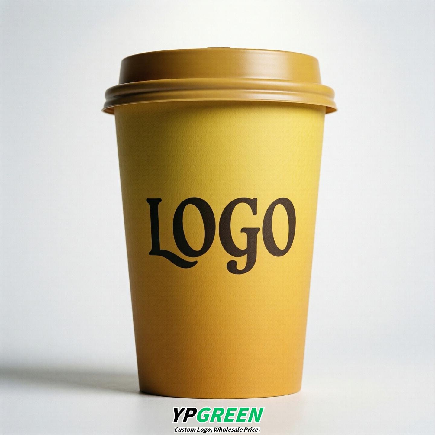 Yellow Gradient Paper Cups 8oz/10oz/12oz/16oz/20oz/22oz