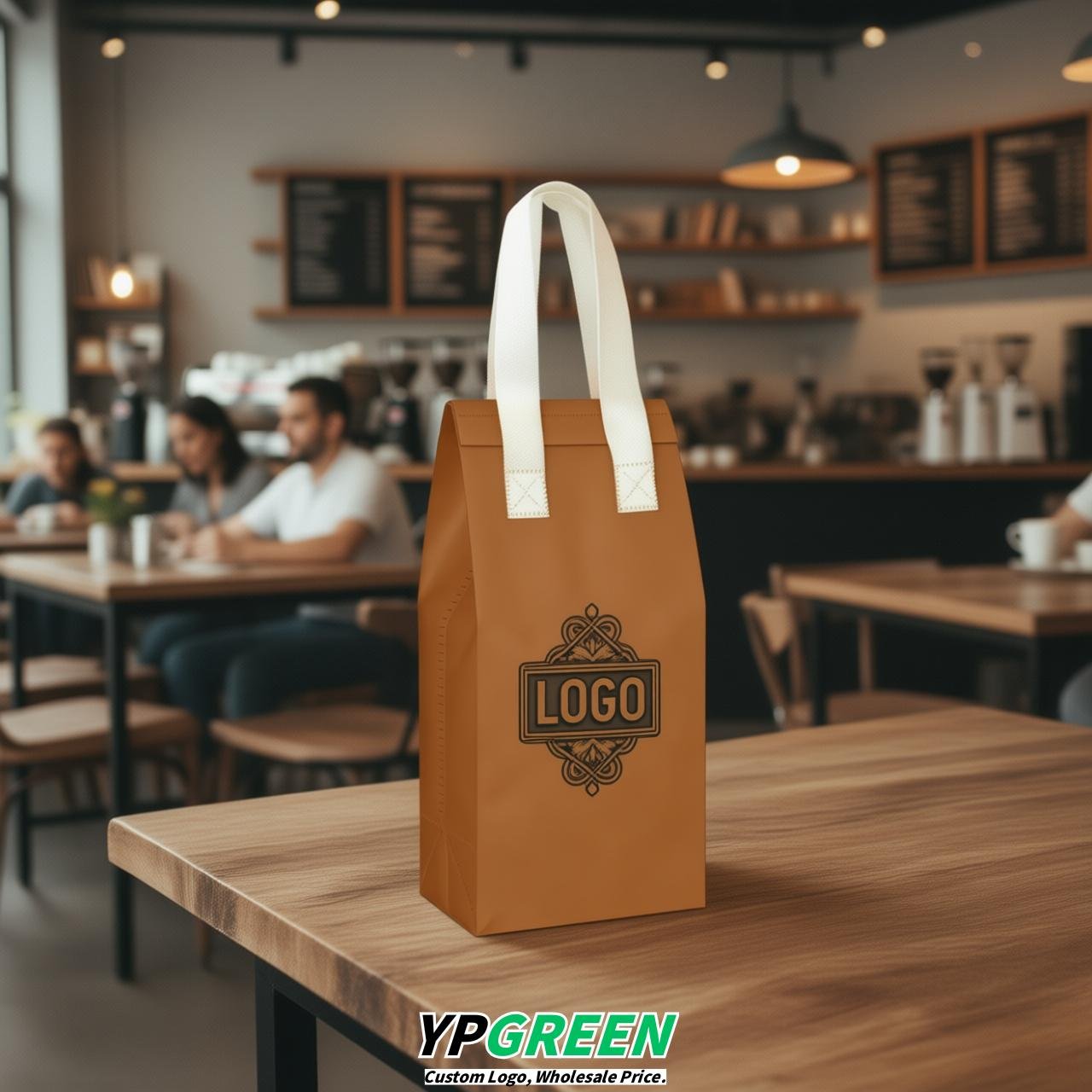 Amber Individual insulated take away bags wholesale 11x4.7x3.9 inches Thermal Beverage Take Out Bags