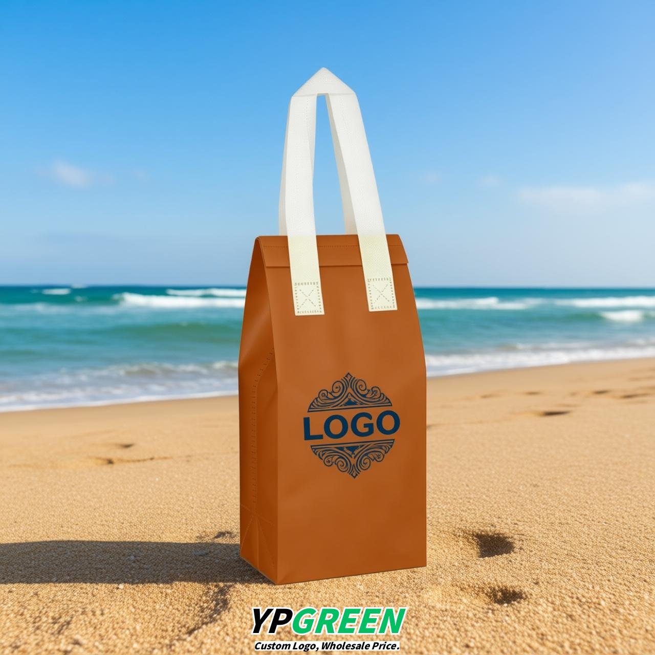 Amber Individual insulated take away bags wholesale 11x4.7x3.9 inches Thermal Beverage Take Out Bags
