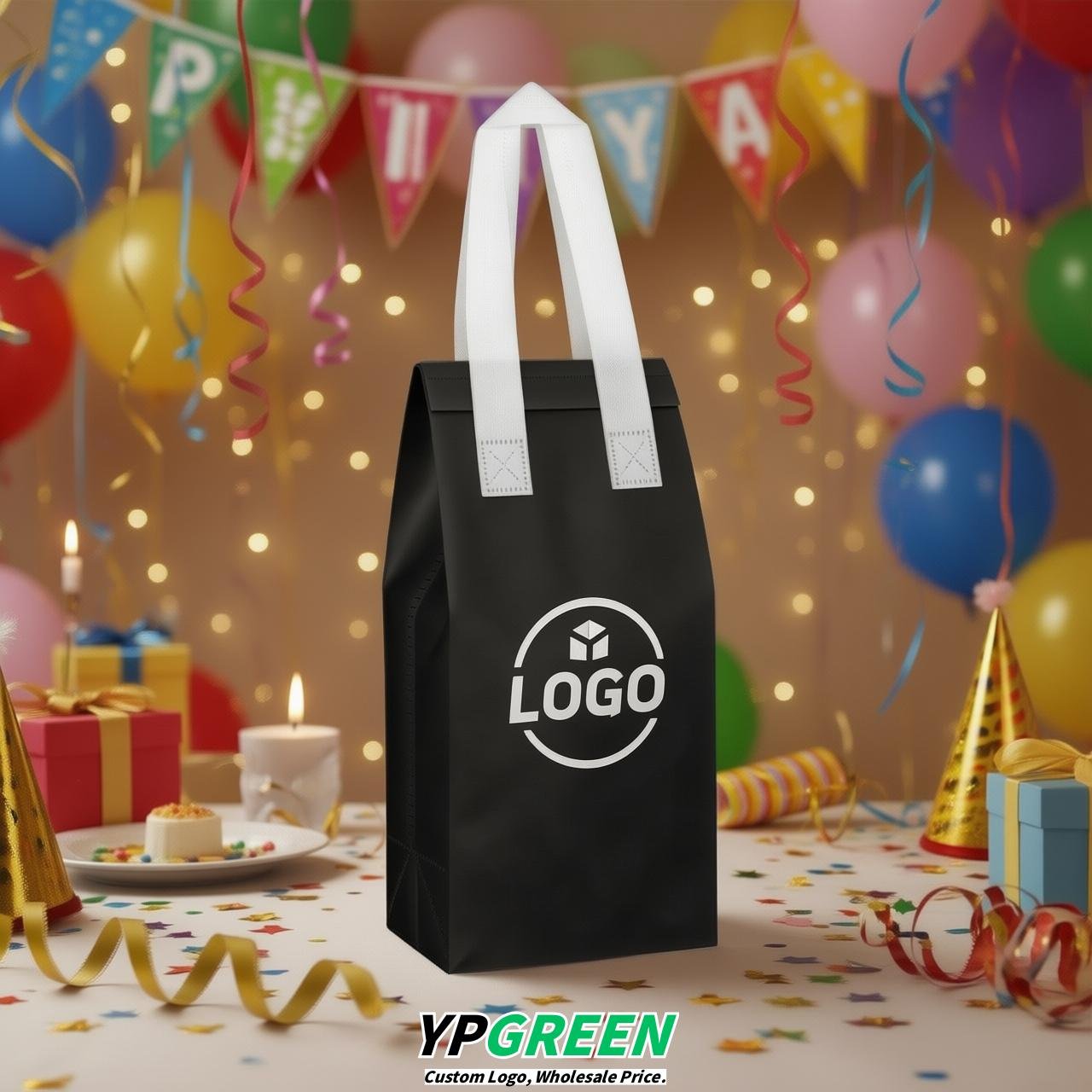 Black Individual insulated take away bags wholesale 11x4.7x3.9 inches Thermal Beverage Take Out Bags Black Individual insulated take away bags wholesale 11x4.7x3.9 inches Thermal Beverage Take Out Bags