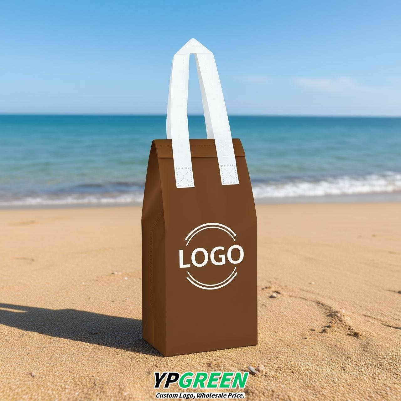 Brown Individual insulated take away bags wholesale 11x4.7x3.9 inches Thermal Beverage Take Out Bags Brown Individual insulated take away bags wholesale 11x4.7x3.9 inches Thermal Beverage Take Out Bags