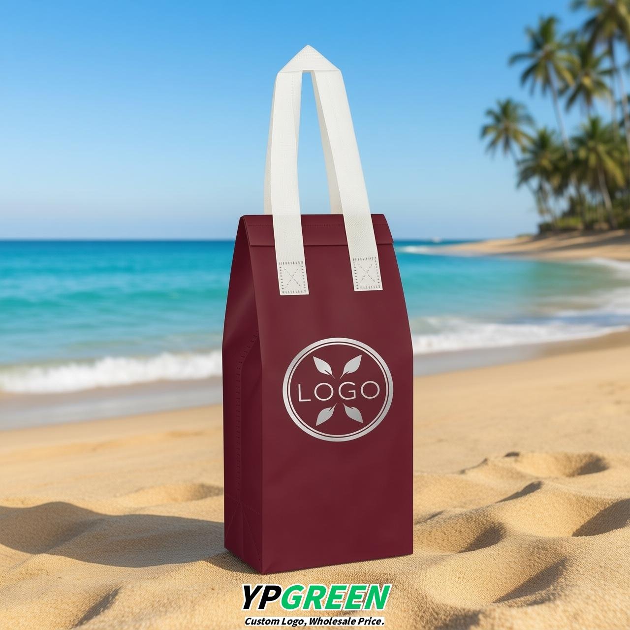 Burgundy Individual insulated take away bags wholesale 11x4.7x3.9 inches Thermal Beverage Take Out Bags Burgundy Individual insulated take away bags wholesale 11x4.7x3.9 inches Thermal Beverage Take Out Bags