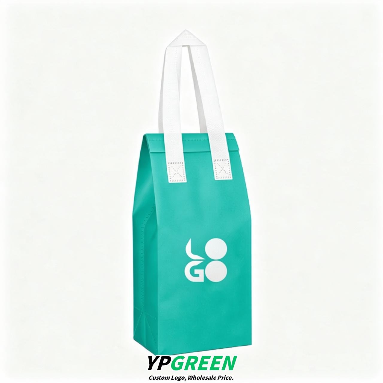 Cerulean Individual insulated take away bags wholesale 11x4.7x3.9 inches Thermal Beverage Take Out Bags
