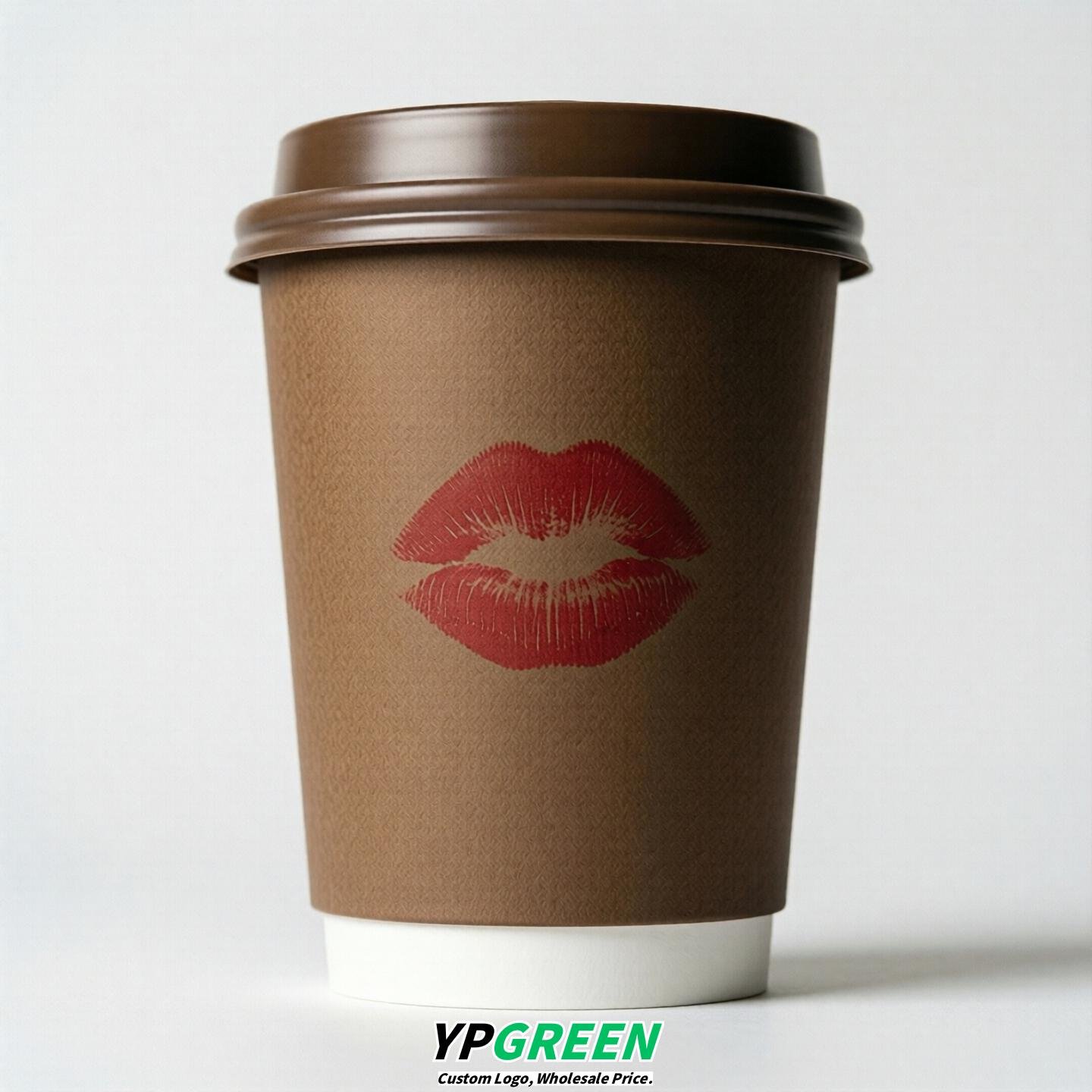 Coffee Paper Cups with Lips Print 10oz/12oz/16oz/20oz/22oz