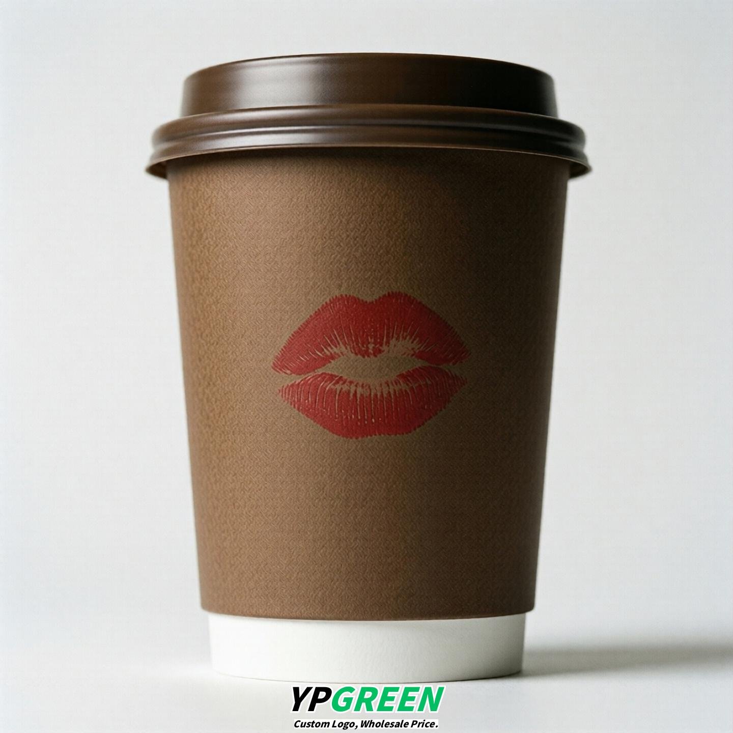 Coffee Paper Cups with Lips Print 10oz/12oz/16oz/20oz/22oz