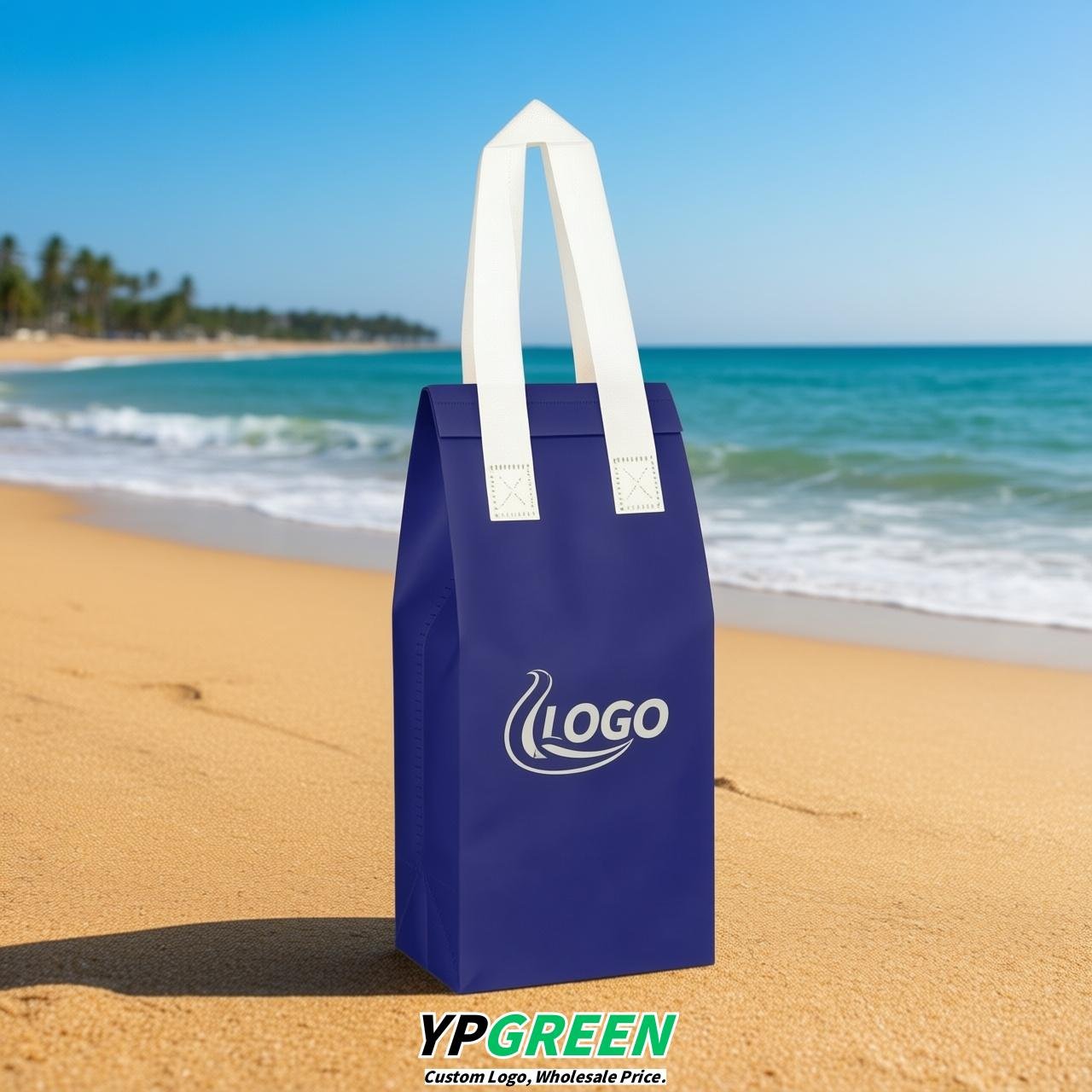 Indigo Individual insulated take away bags wholesale 11x4.7x3.9 inches Thermal Beverage Take Out Bags Indigo Individual insulated take away bags wholesale 11x4.7x3.9 inches Thermal Beverage Take Out Bags