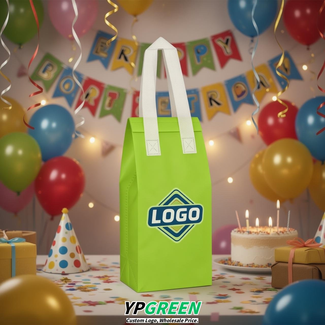 Lime Green Individual insulated take away bags wholesale 11x4.7x3.9 inches Thermal Beverage Take Out Bags Lime Green Individual insulated take away bags wholesale 11x4.7x3.9 inches Thermal Beverage Take Out Bags