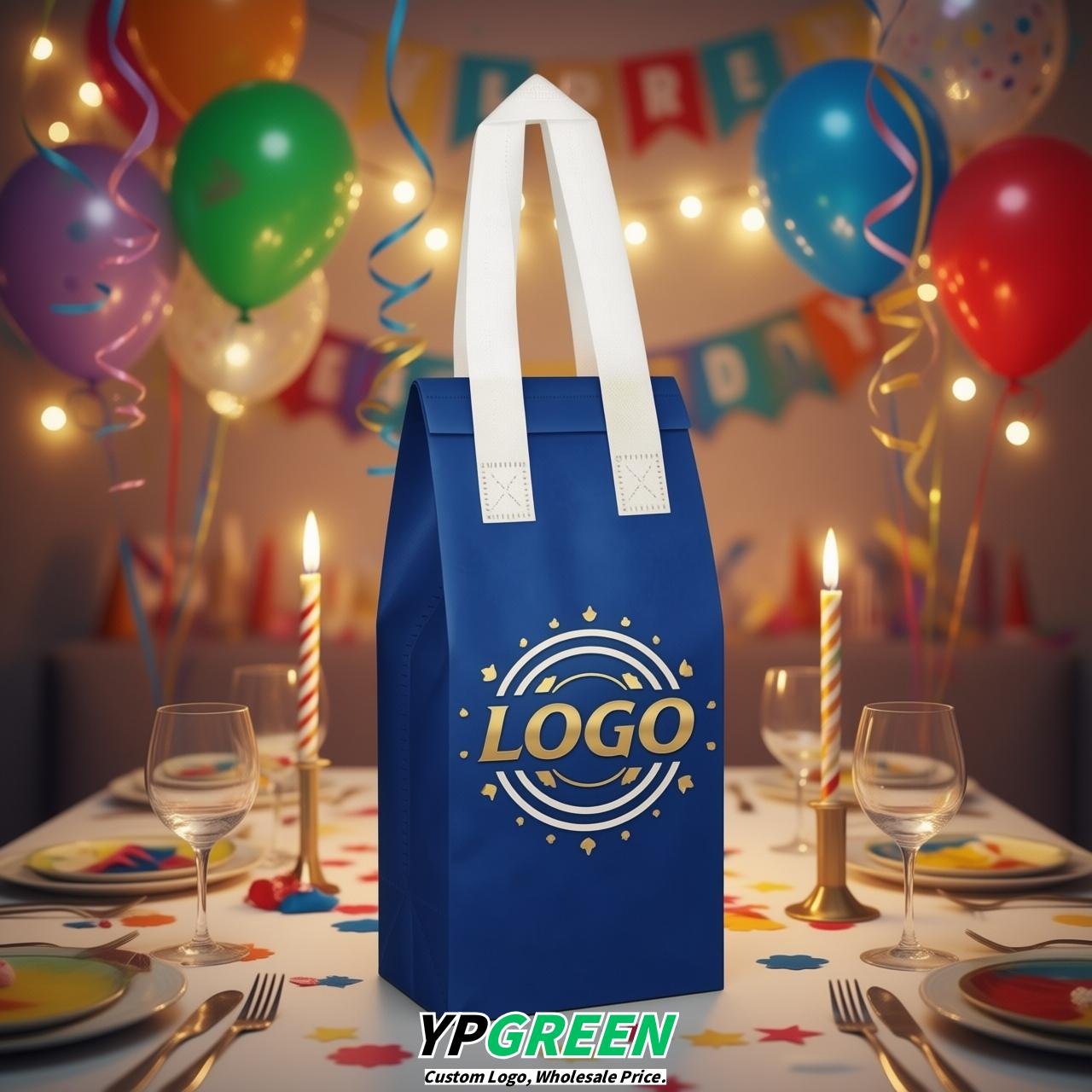 Sapphire Individual insulated take away bags wholesale 11x4.7x3.9 inches Thermal Beverage Take Out Bags