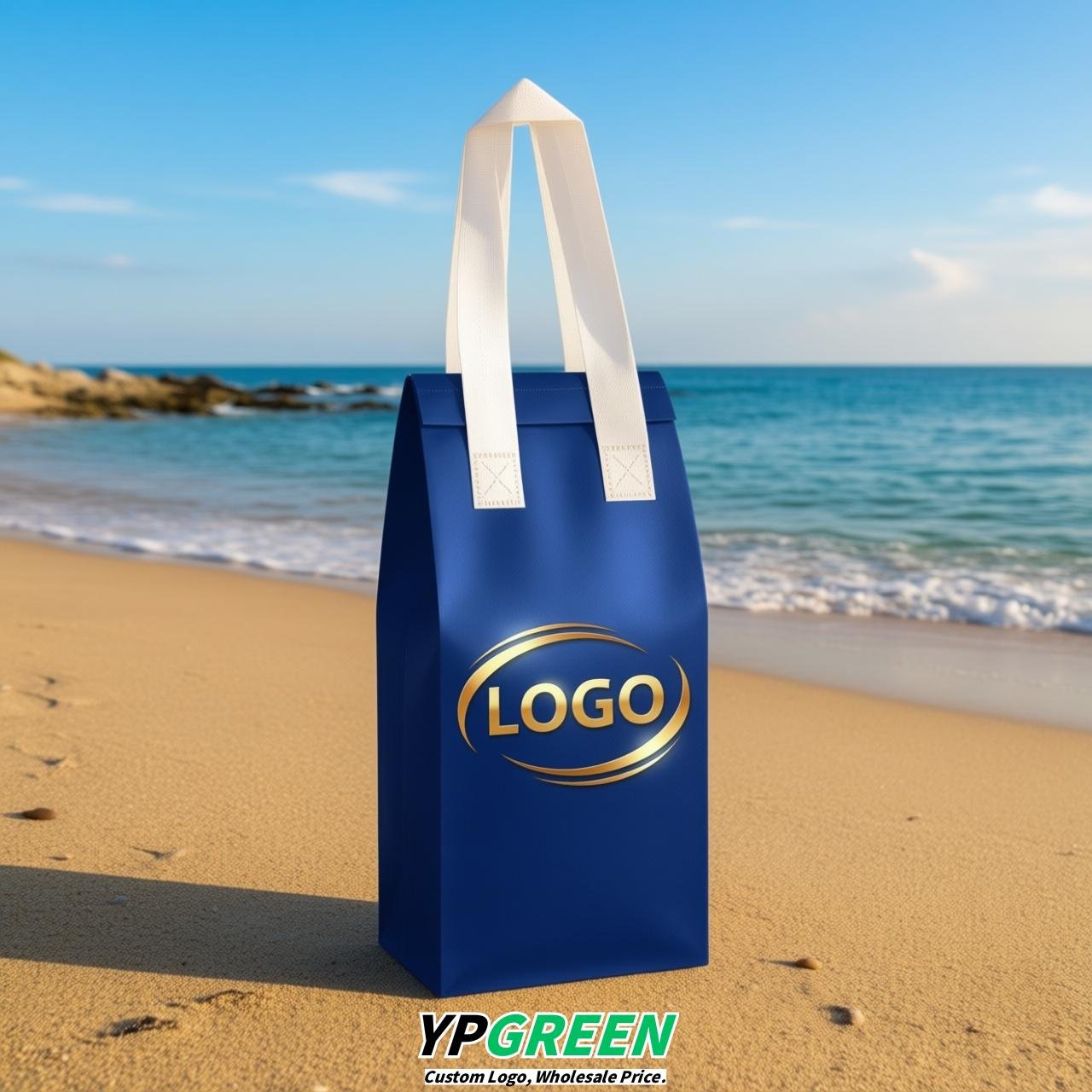 Sapphire Individual insulated take away bags wholesale 11x4.7x3.9 inches Thermal Beverage Take Out Bags