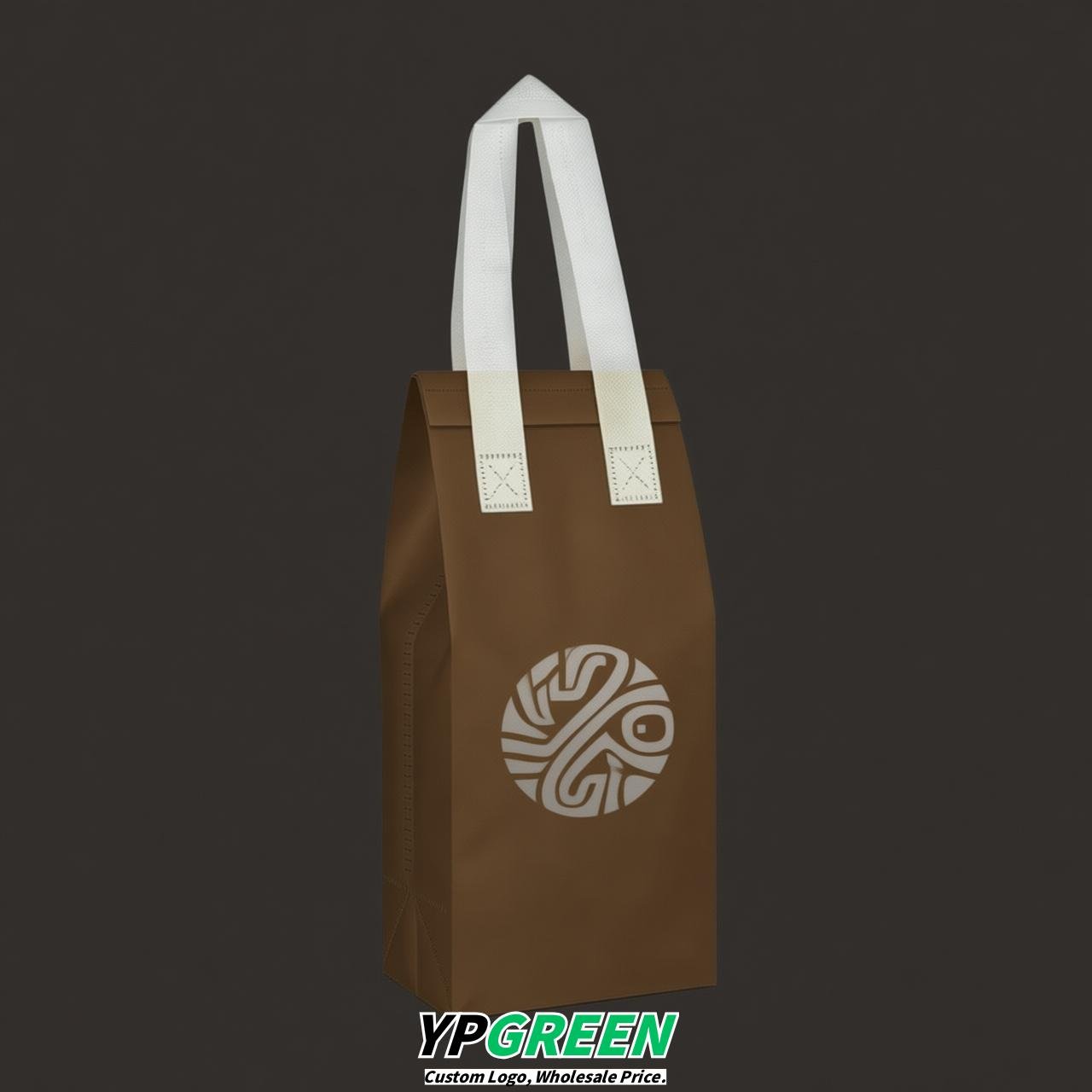 Umber Individual insulated take away bags wholesale 11x4.7x3.9 inches Thermal Beverage Take Out Bags