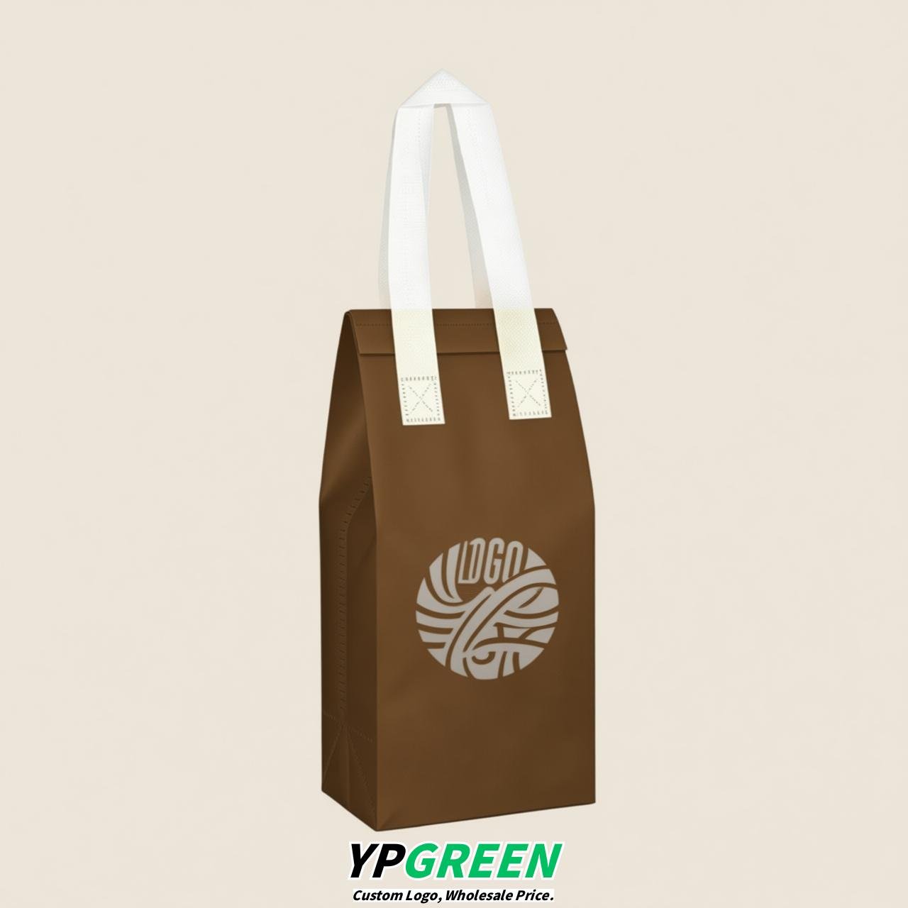 Umber Individual insulated take away bags wholesale 11x4.7x3.9 inches Thermal Beverage Take Out Bags