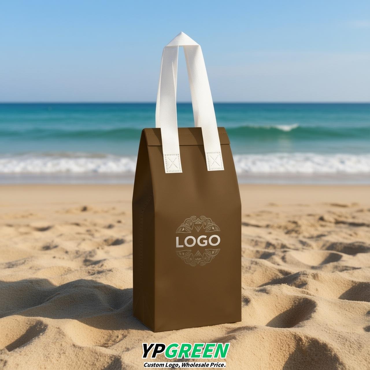 Umber Individual insulated take away bags wholesale 11x4.7x3.9 inches Thermal Beverage Take Out Bags Umber Individual insulated take away bags wholesale 11x4.7x3.9 inches Thermal Beverage Take Out Bags