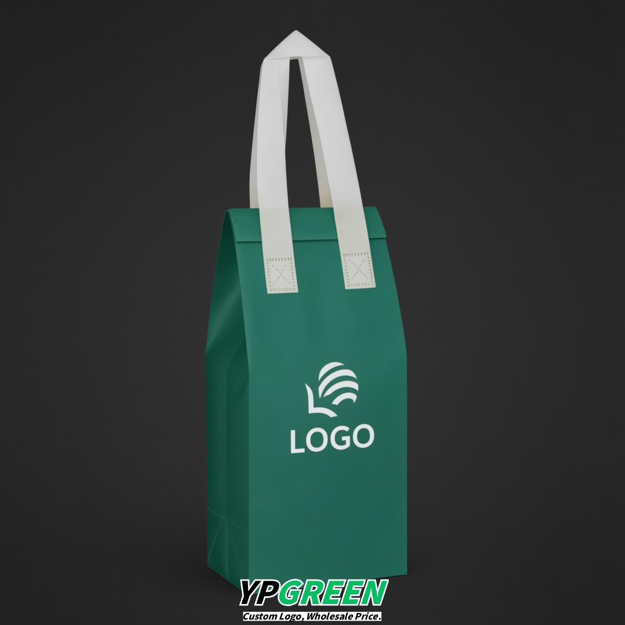 Viridian Individual insulated take away bags wholesale 11x4.7x3.9 inches Thermal Beverage Take Out Bags