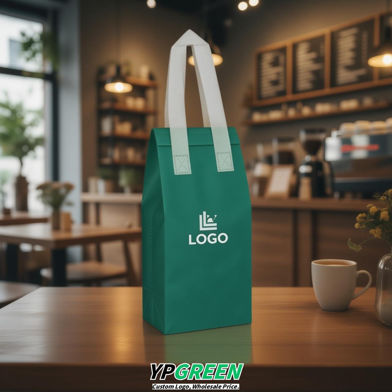 Viridian Individual insulated take away bags wholesale 11x4.7x3.9 inches Thermal Beverage Take Out Bags