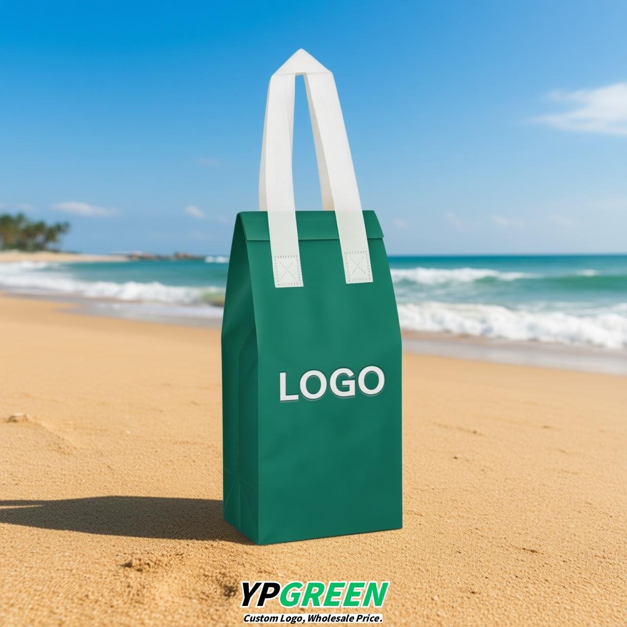 Viridian Individual insulated take away bags wholesale 11x4.7x3.9 inches Thermal Beverage Take Out Bags