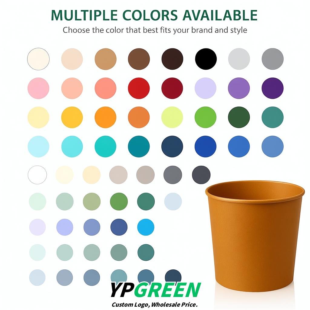 Amber 85 oz Paper Buckets 6.9x5.7x6.3 Inches Cardboard Food Container Amber 85 oz Paper Buckets 6.9x5.7x6.3 Inches Cardboard Food Container