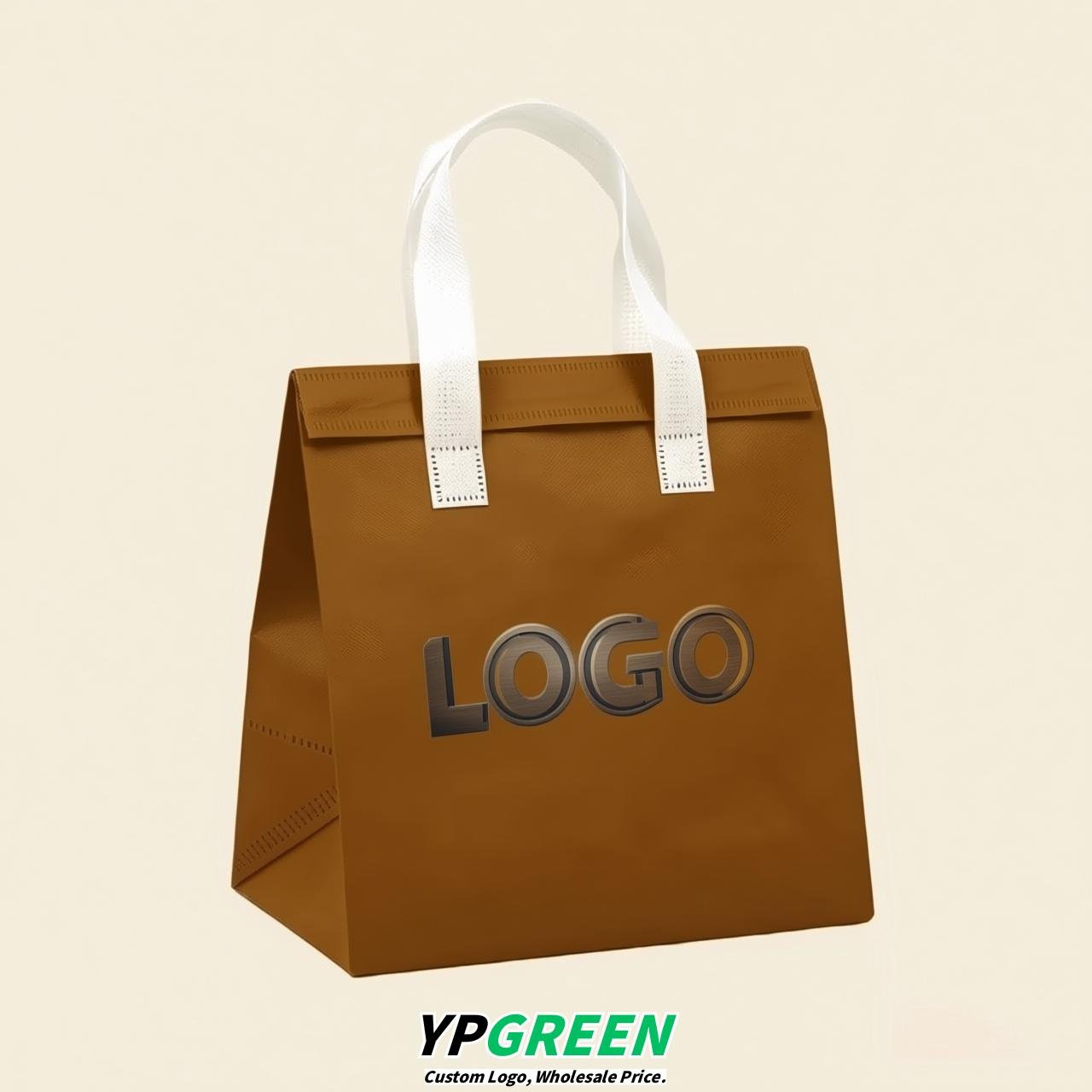 Amber 4-Cup insulated take away bags wholesale 9.5 x 9.5 x 6 inches for Hot & Cold Drink Delivery