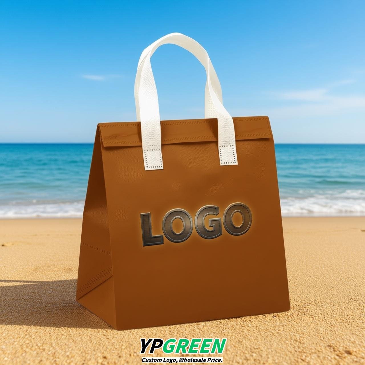 Amber 4-Cup insulated take away bags wholesale 9.5 x 9.5 x 6 inches for Hot & Cold Drink Delivery