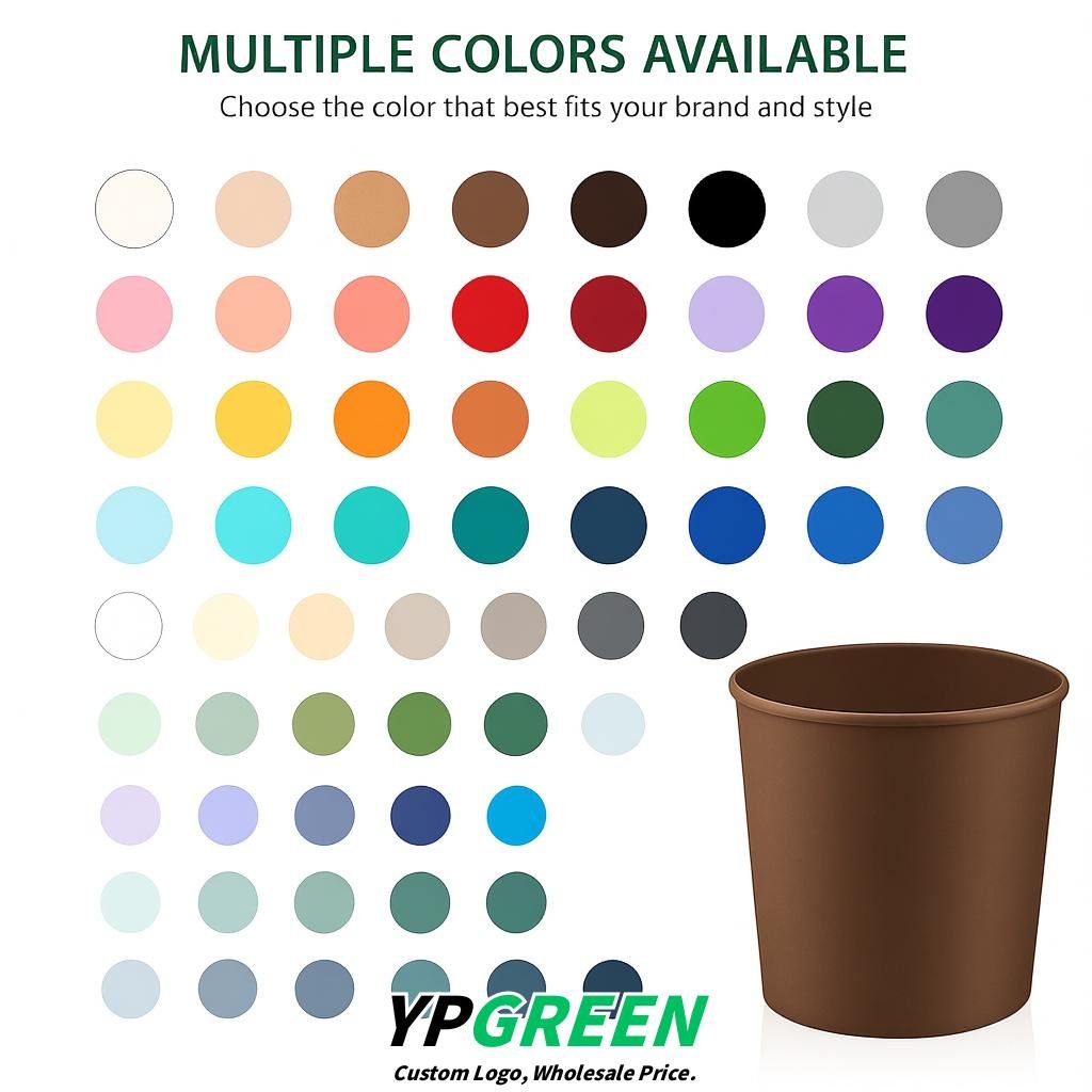 Brown 85 oz Paper Buckets 6.9x5.7x6.3 Inches Cardboard Food Container Brown 85 oz Paper Buckets 6.9x5.7x6.3 Inches Cardboard Food Container