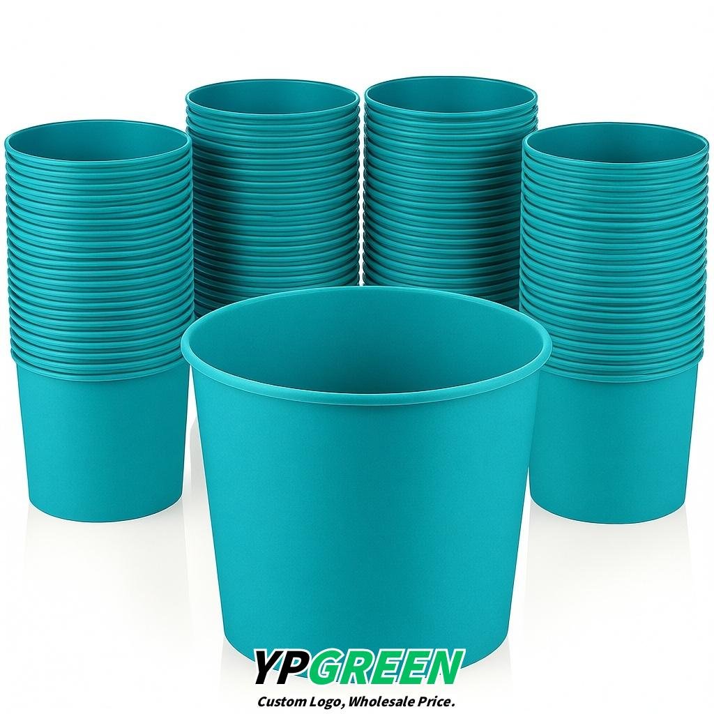 Cerulean 85 oz Paper Buckets 6.9x5.7x6.3 Inches Cardboard Food Container
