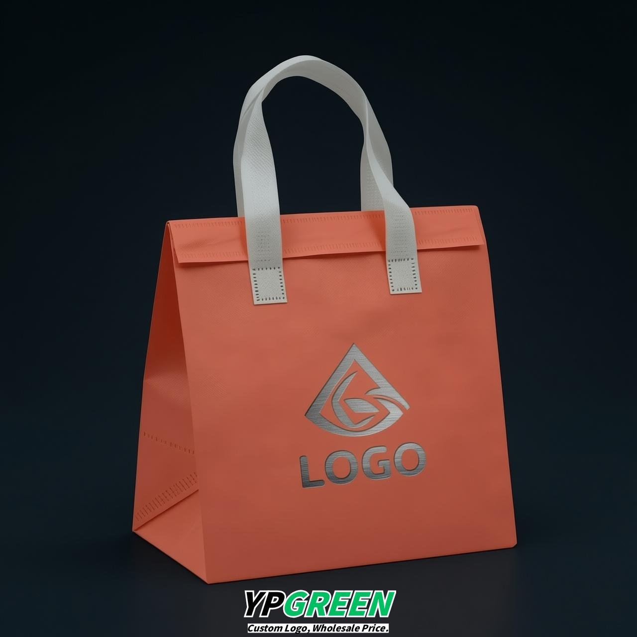 Coral 4-Cup insulated take away bags wholesale 9.5 x 9.5 x 6 inches for Hot & Cold Drink Delivery