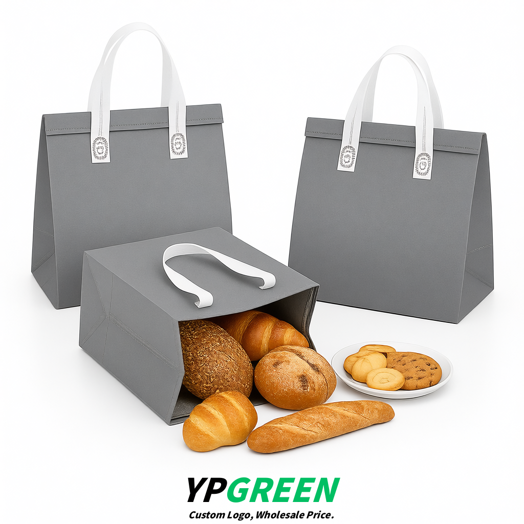 Gray 4-Cup insulated take away bags wholesale 9.5 x 9.5 x 6 inches for Hot & Cold Drink Delivery