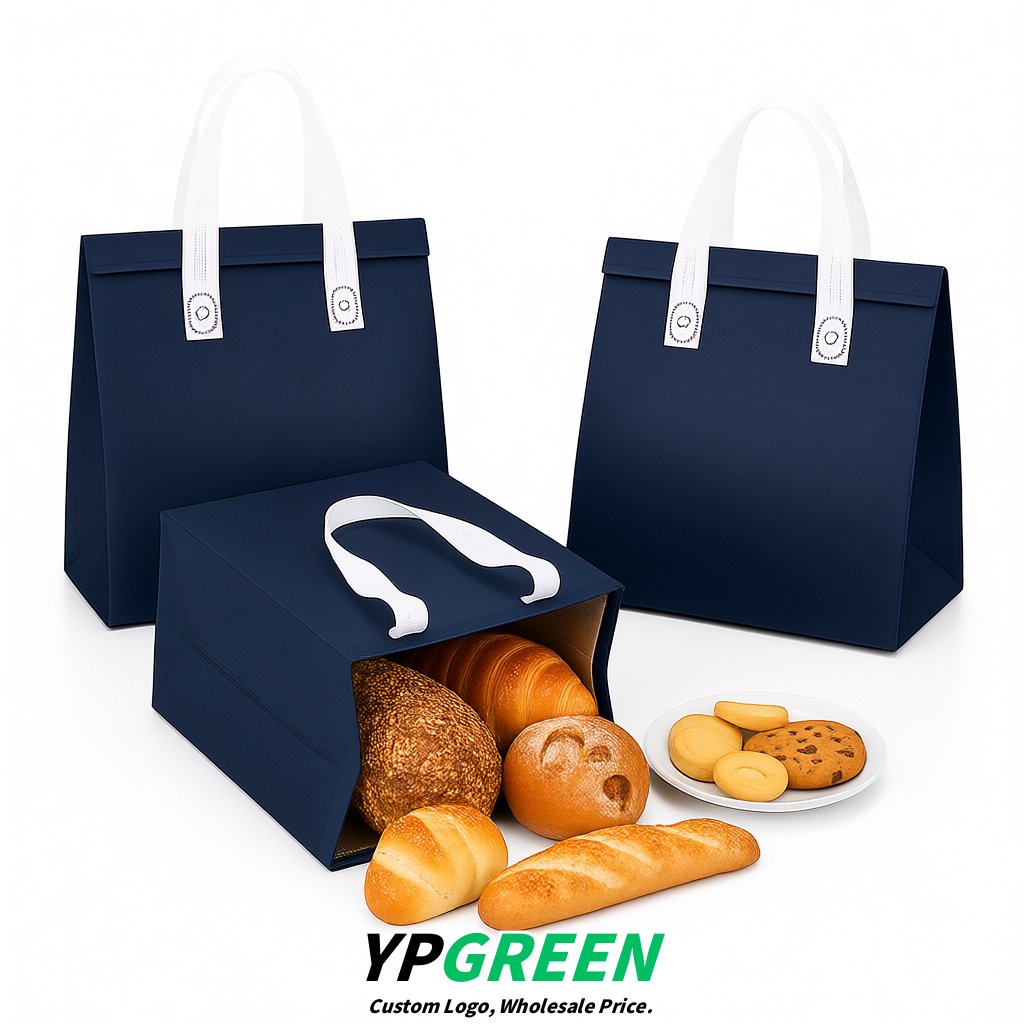 Indigo 4-Cup insulated take away bags wholesale 9.5 x 9.5 x 6 inches for Hot & Cold Drink Delivery