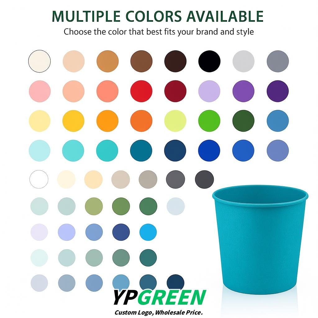 Lake Blue 85 oz Paper Buckets 6.9x5.7x6.3 Inches Cardboard Food Container